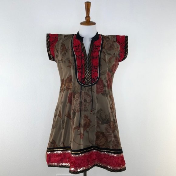 Amrapali Dresses & Skirts - Amrapali Tunic Style Cultural East Indian Dress